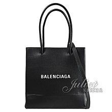 【茱麗葉精品】全新精品BALENCIAGA 巴黎世家 597858 經典小牛皮兩用紙袋包.黑 現貨