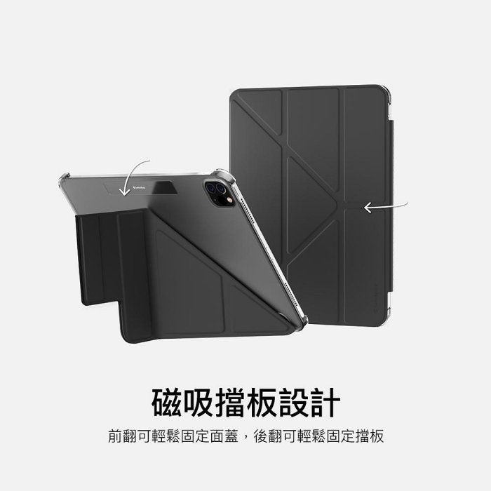 【魚骨 SwitchEsay】Origami Nude 多角度透明保護殼 iPad mini6