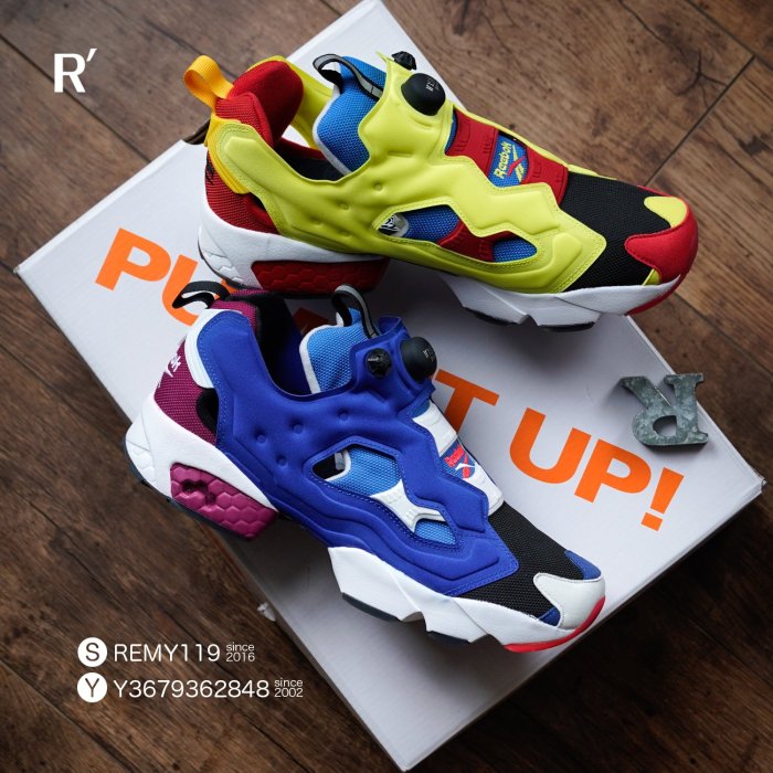 R'代購 Kicks Lab Reebok Instapump Pump Fury OG 鴛鴦 黃紅藍紫 FY3045