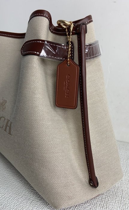 全新 COACH CH190 新款帆布包 HANNA 系列 CARRYALL 托特水桶包 超低直購