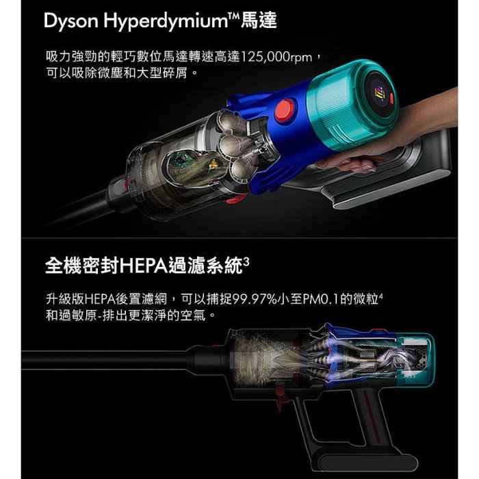 奇機通訊【Dyson-A級福利品】Dyson V12 Detect Slim™ Fluffy 輕量吸塵器 SV34 台灣