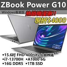 【HP展售中心】ZBookPowerG10【9G477PA】i7-13700H/16G/1T/A1000 6G【現貨】