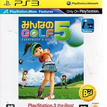 PS3 MOVE 全民高爾夫 5  Everybodys Golf 5  日文亞版【板橋魔力】