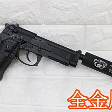 [01] BELL 全金屬 M9A1 貝瑞塔 手槍 瓦斯槍 刺客版( M92 M9滅音管消音管GBB槍BB彈玩具槍模型槍