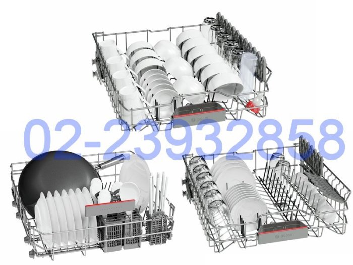 祥銘BOSCH 6系列半嵌式洗碗機13人份SMI68JS00X請詢價