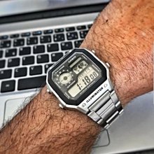 【日貨代購CITY】 CASIO AE1200WHD-1A 卡西歐 世界地圖 10年電力 金屬 電子錶 手錶  現貨