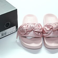 【高冠國際】Puma x Fenty By Rihanna 蕾哈娜 蝴蝶結 緞帶 粉色 粉紅 拖鞋 365774 03