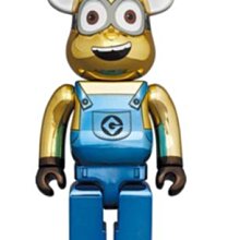 【日貨代購CITY】BE@RBRICK DAVE GOLD CHROME VER 1000% 小小兵 庫柏力克 現貨