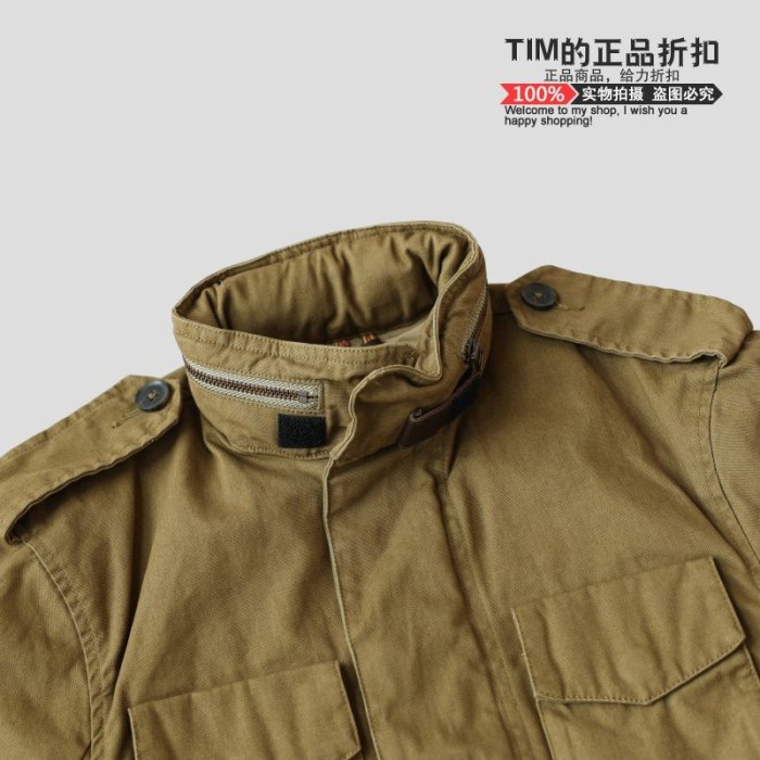 KIKI精選 【經典復古工款】Timberland添柏嵐男士M65型外套多袋夾克 A1A1G