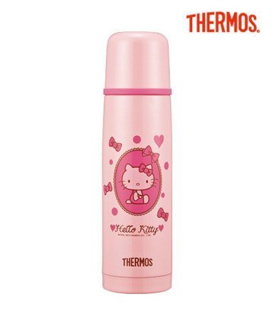 Thermos 膳魔師 Hello Kitty 不銹鋼真空保溫瓶 保溫杯 470ML FDX-500-LPK