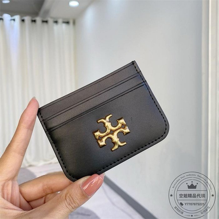 空姐精品代購 Tory Burch 81855 Eleanor 湯麗柏琦熱賣新款 素面全皮 TB卡夾 女士卡包 拉鏈卡包 信用卡夾 零錢包 禮盒包裝 附購證