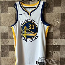 Retro CLUB【一元起標】【全新】NIKE NBA 金州勇士隊 Curry #30 白色 復古球衣 主場球衣 S24018