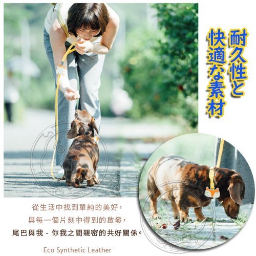 【🐱🐶培菓寵物48H出貨🐰🐹】Tail&me尾巴與我》自然概念革系列純粹款牽繩-S 特價289元