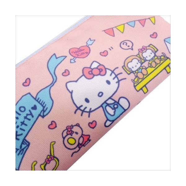 《散步生活雜貨-文具散步》日本進口 Sanrio - Hello Kitty 凱蒂貓 兩面式 粉紅色 鉛筆盒 筆袋