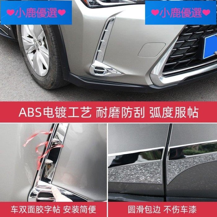 ❤小鹿臻選❤Lexus凌志UX260h改裝 UX專用外飾貼片配件裝飾汽車防刮亮片