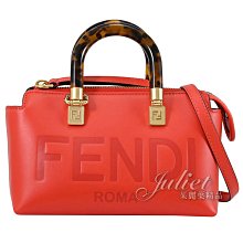 【茱麗葉精品】全新商品 FENDI 專櫃商品 8BS067 Boston 琥珀造型提把迷你兩用包.紅 現貨