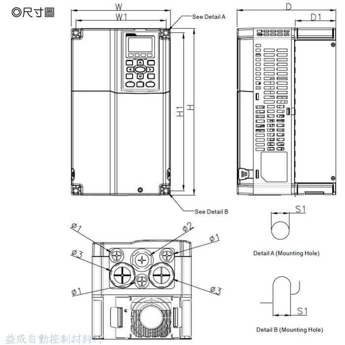 【DELTA台達】C2000+變頻器 15HP 3相460V VFD110C43A-21