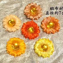 B. & W. world *美美的花飾**R13085***太陽花團花***胸花+鴨嘴夾