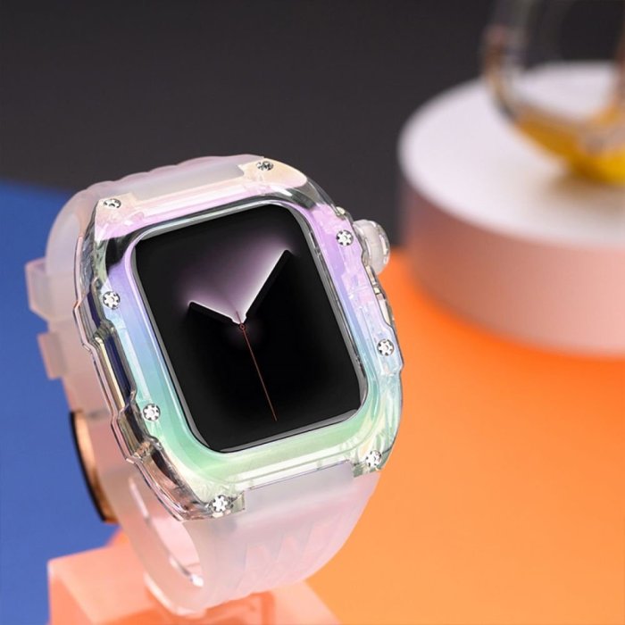 Rm 外殼改裝套件錶帶適用於 Apple Watch 8 7 45MM 44MM IWatch 6 5 4 SE 44M