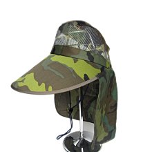 【海倫精坊】防曬款--透氣式長沿迷彩綠遮陽園丁帽(特價１３０元)Ｙ081