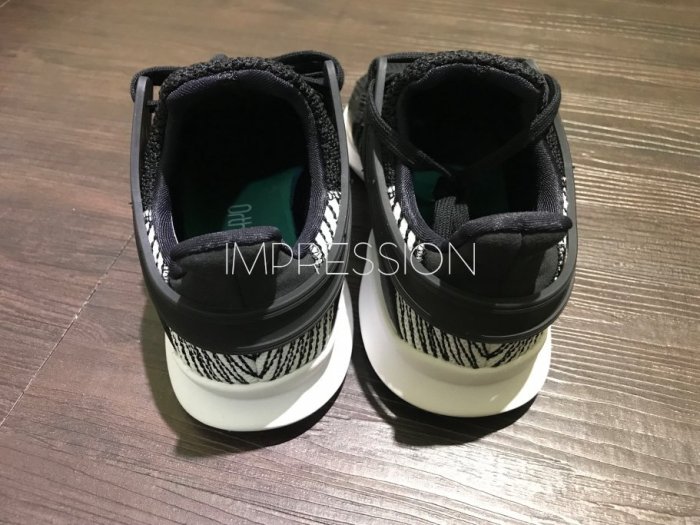 【IMPRESSION】ADIDAS 女 EQT SUPPORT ADV J 編織 線條 黑白 BY9874