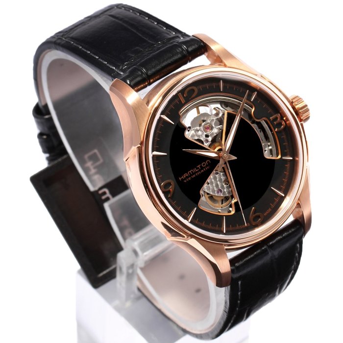 HAMILTON H32575735 漢米頓 手錶 機械錶 40mm 鏤空面盤 玫瑰金 男錶女錶