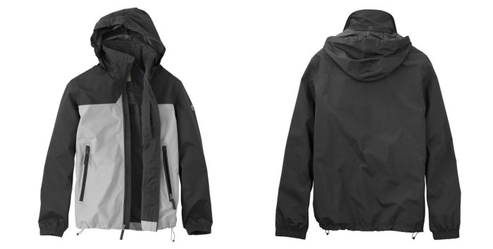 美國百分百【Timberland】 外套 連帽外套 夾克 防水 機能 耐磨 出國 男衣 戶外 黑灰 S M號 E265