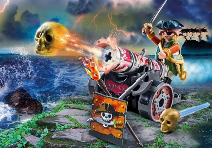 全新 摩比 playmobil 70415 Pirate with Cannon 海盜與酷炫大砲