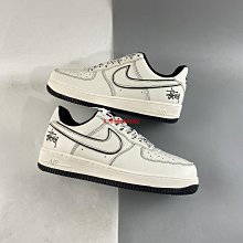 NIKE Air Force 1 Low 斯圖西聯名 空軍一號米黑反光低幫休閑板鞋 男女鞋UN1635-702