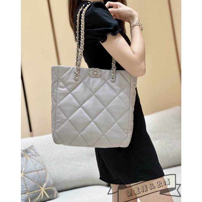 閒置✈二手精品 chanel 香奈兒 19 bag tote 托特包 手提包 單肩包 側背包 AS3519 現貨 免運