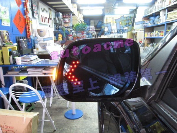 (小鳥的店)豐田 2015 ALPAHRD 專用 LED方向燈+電熱除霧防炫藍鏡照後鏡片-雙箭頭(專用卡榫式)