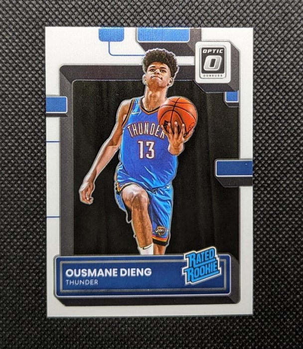 2022-23 Donruss Optic NBA Rated Rookie Ousmane Dieng RC #220 Thunder