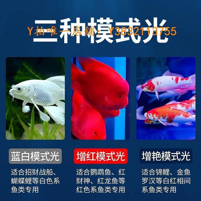 魚缸燈 魚缸潛水燈led燈防水照明燈七彩草燈管遙控變色水族箱龍魚燈 T6雙