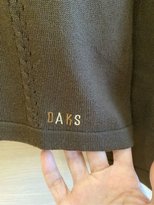 韓國購入帶回 正品 DAKS 立領針織毛衣/上衣（女）M號