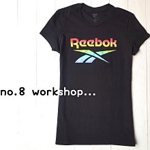 ☆【Reebok女生館】☆【Reebok彩虹LOGO印圖短袖T恤】☆【RBG001A1】(XS)