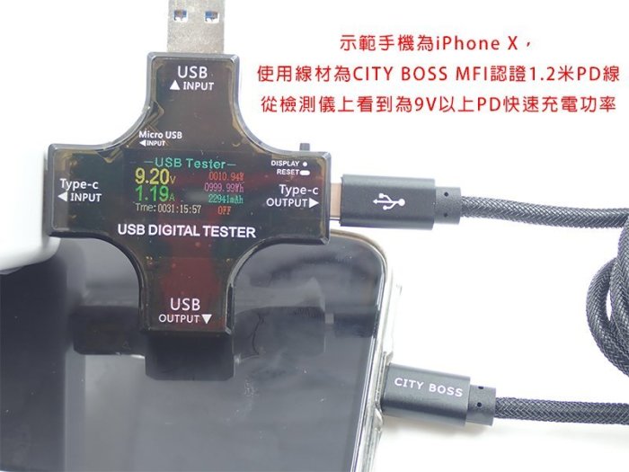 新款 特價 CITY BOSS 蘋果PD線 TYPEC 對8PIN 快充線MFI PD線1.2米 IPHONE13PRO