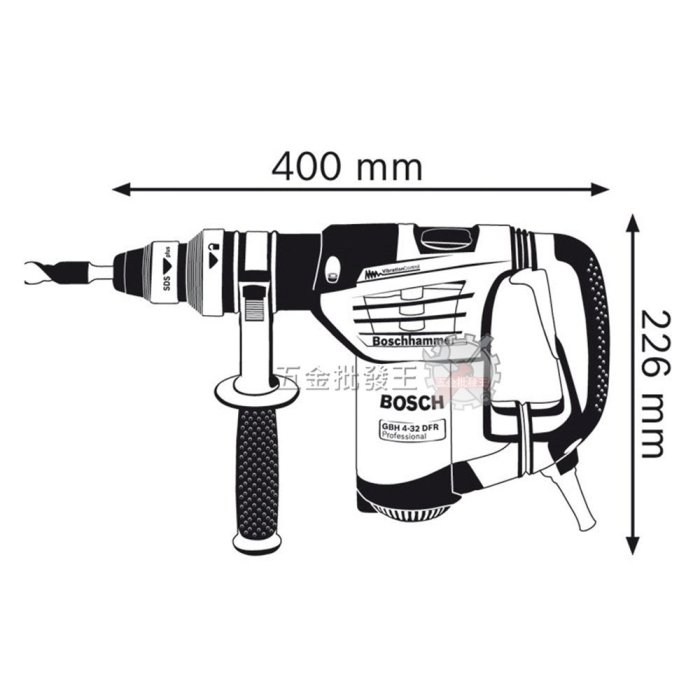 【五金批發王】BOSCH 博世 GBH 4-32 DFR 鎚鑽 四溝免出力 三用款鎚鑽 電鑽 震動電鑽