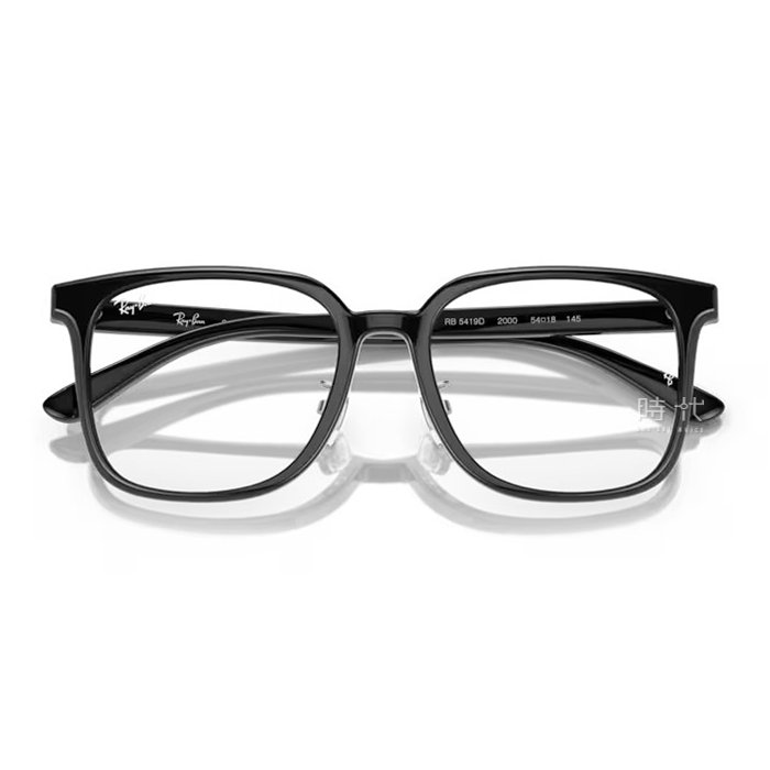 【RayBan 雷朋】光學鏡框 RX5419D 2000 54mm 大方框眼鏡 膠框眼鏡 黑色 台南 時代眼鏡