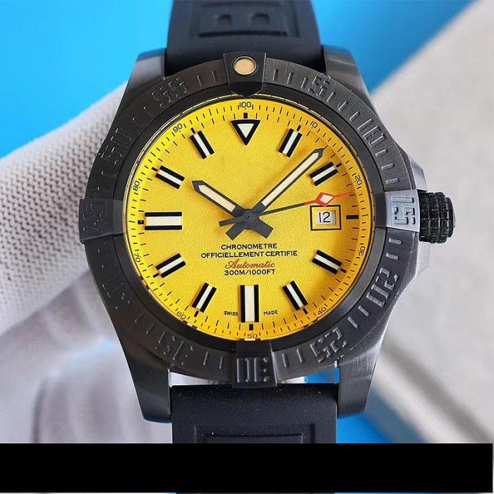 新款熱銷 GF家直批百年復仇者黑鳥系列靈鳥偵察機夜光膠帶全自動機械腕表明星大牌同款手錶