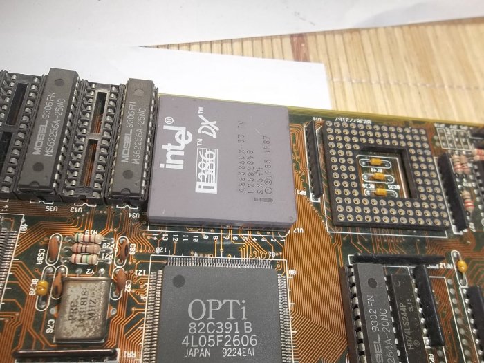 INTEL386CPU,80386主機板,3712K記憶體,加送ISA顯示卡,良品