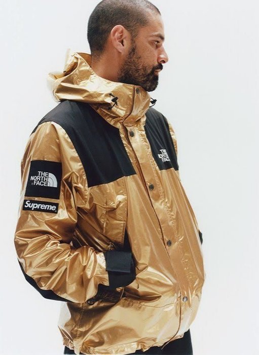 好便宜」Supreme The North Face Metallic Parka 金色防雨防風外套