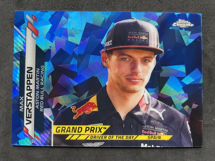 2020 Topps Chrome Formula 1 Max Verstappen #158 藍冰亮 RC 新人收藏卡