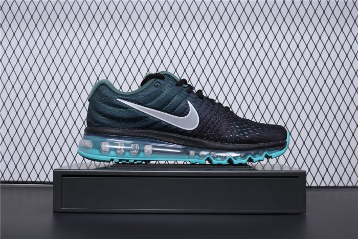 NIKE AIR MAX 2017 氣墊 黑綠 反光 網面透氣 休閒運動慢跑鞋 男鞋 849559-002