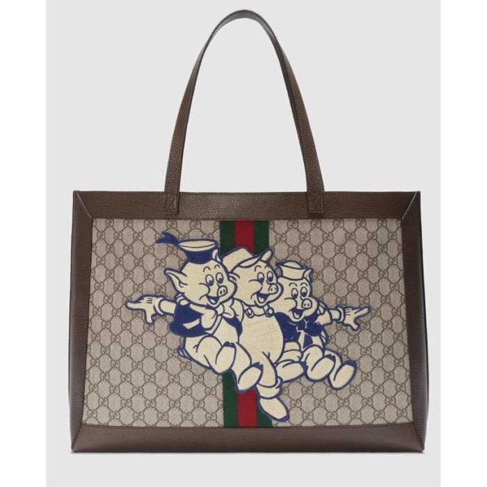 Gucci 古馳 Disney 三隻小豬 547947 托特包