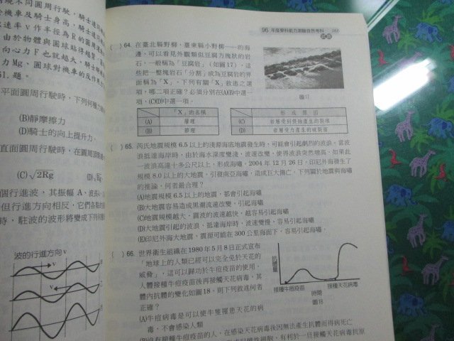 【鑽石城二手書】高中參考書 102升大學學測測驗 解題王 自然考科 鶴立出版  沒寫