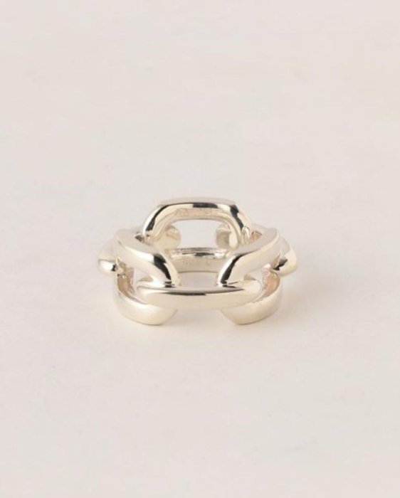 GOLD SOFT SHARP LINK CHAIN RING