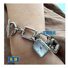 ROSEFIELD The Octagon Charm Chain_銀殼白面方形切割鐲鍊腕錶☆公司貨_實體店面