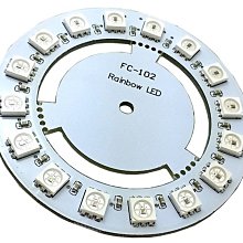 16位圓形 5050RGB全彩 LED模組 流水燈單片機 配件  W177.0427