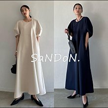 SaNDoN x『CLANE』數量少少 經典立體泡泡袖設計綁帶洋裝 230320