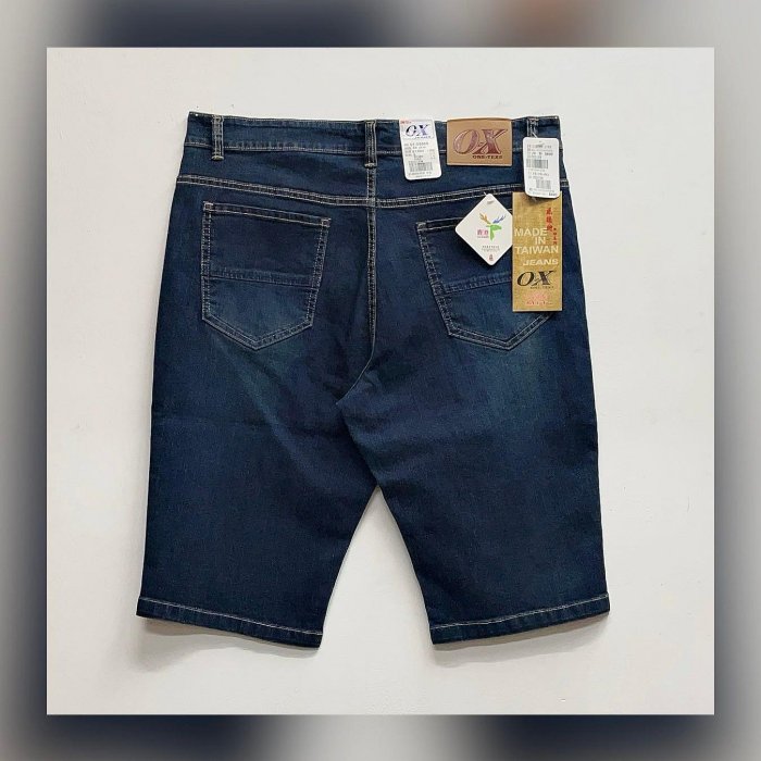 新掀貨服飾《OX》✨台灣製造 ❤️大尺碼 伸縮 涼感 牛仔短褲(05569）38～46